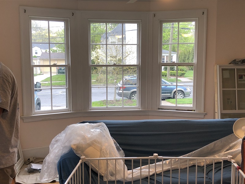 Classic double hung window installation in New Haven 